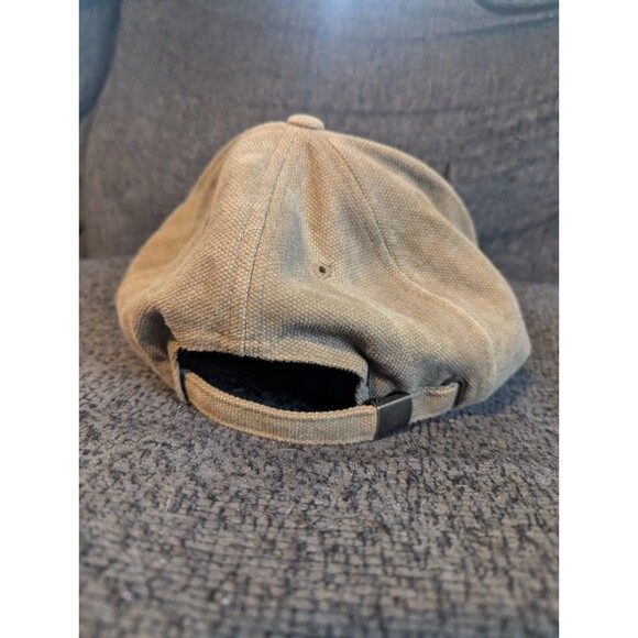 VNTG Longaberger Baskets Baseball Cap Hat Khaki Teal Logo Adjustable Strapback - Picture 6 of 6